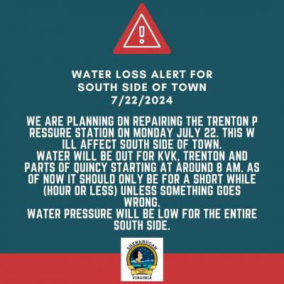 Water Loss Alert 7.22.24